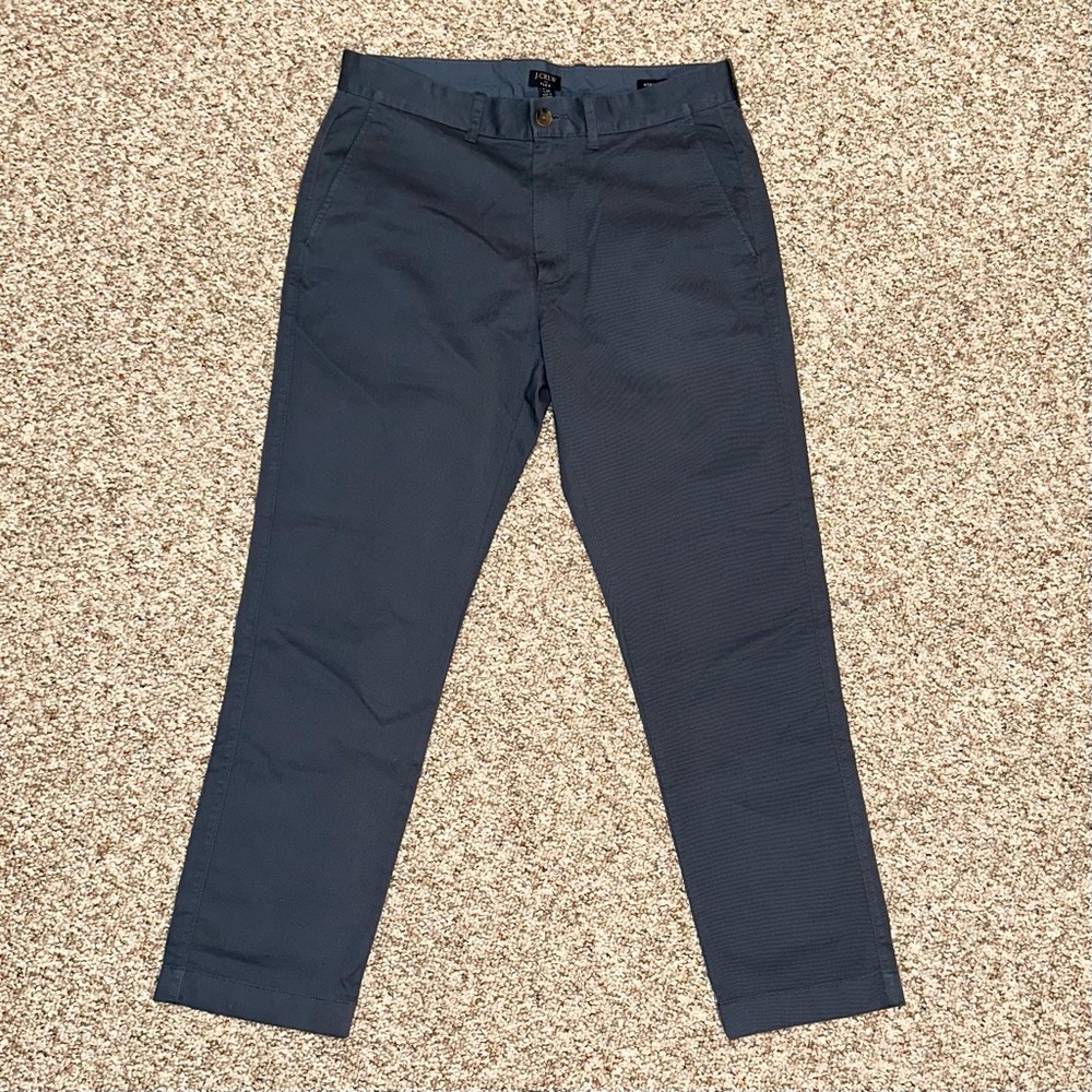 New ⭐️ J. Crew Flex Straight Leg Men’s Chino Pant W31 L30 Overcast Blue Color